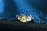 Crystal Vintage Wedding Jewelry Plata Rings For Women