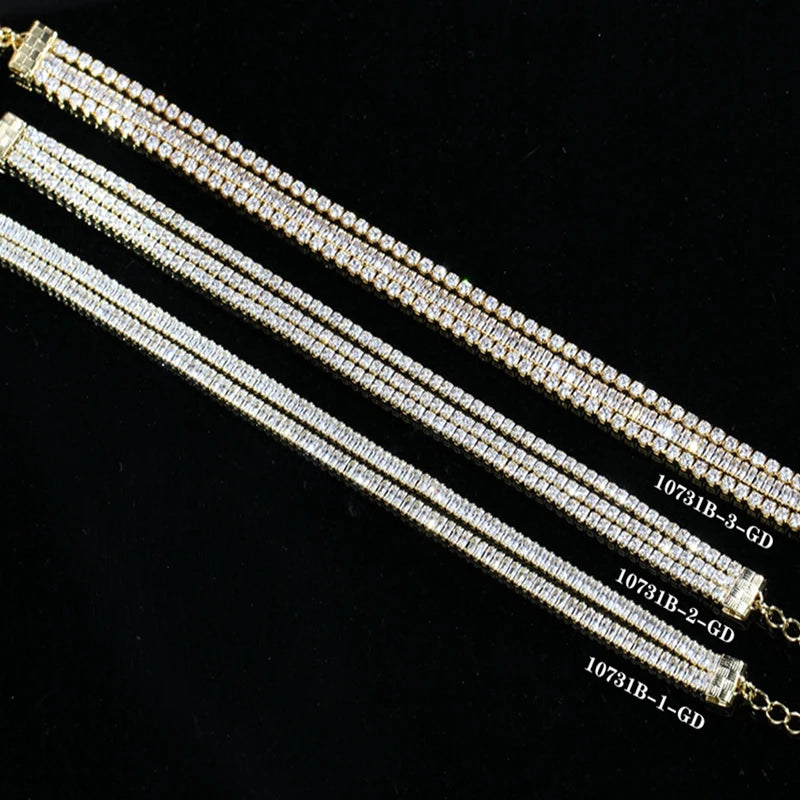 Female Shining Crystal Bangles Bracelet LX-10732B