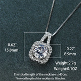 Vintage Crystal Pendant Necklace 925 Sterling Silver Chain