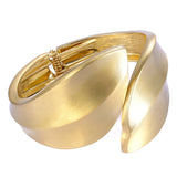 European and American Gold-color Cuff Bangles for Women