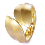 European and American Gold-color Cuff Bangles for Women