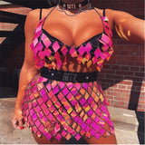 Fish Scales Sequins Body Chain Harness For Women