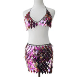 Fish Scales Sequins Body Chain Harness For Women