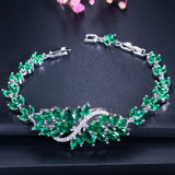 Flower CZ 6 Zircon Bracelets for Women Jewelry