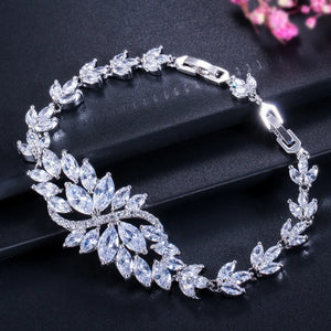Flower CZ 6 Zircon Bracelets for Women Jewelry
