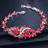 Flower CZ 6 Zircon Bracelets for Women Jewelry