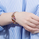 Flower CZ 6 Zircon Bracelets for Women Jewelry