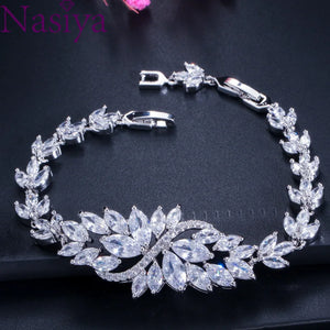 Flower CZ 6 Zircon Bracelets for Women Jewelry