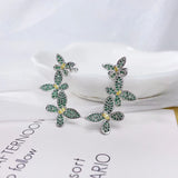 Zirconia Butterfly Ear Cuff Earrings CZ Bridal Jewelry