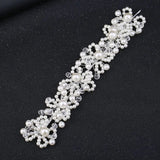 Faux Pearl Headband Crystal Hairband Bride Wedding Tiara