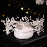 Flower Leaf Headband Hairband Alloy Bride Hair Accessories