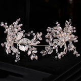 Flower Leaf Headband Hairband Alloy Bride Hair Accessories