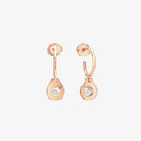 French Menottes Earrings 925 Silver 18K Plating Christmas Gift