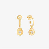 French Menottes Earrings 925 Silver 18K Plating Christmas Gift