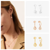 French Menottes Earrings 925 Silver 18K Plating Christmas Gift
