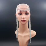 Punk Head chain with Long Tassel Hair jewelry for Women