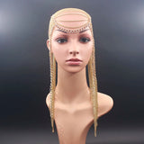 Punk Head chain with Long Tassel Hair jewelry for Women