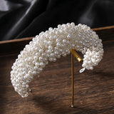 Pearl Crystal Headband Tiara Hairband Bridal Wedding Hair Accessories