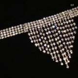 Rhinestone Eye Mask Bridal Headband Hair Chain Jewelry for Women