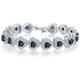 Zircon Stone Heart Tennis Bracelets for Girls
