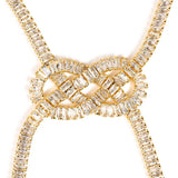Zircon Twist Shape Anklet Crystal Ankle Chain