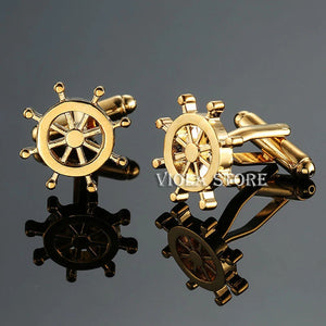 Funny Aircraft Stainless Cufflinks Men's Gift Business Wedding Party