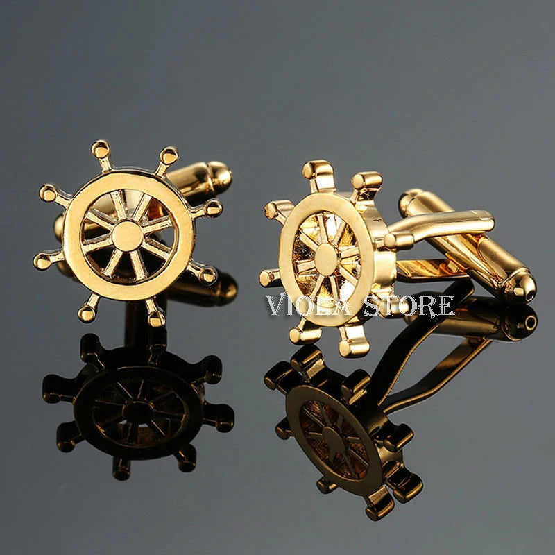 Funny Aircraft Stainless Cufflinks Men's Gift Business Wedding Party