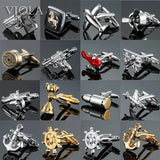Funny Aircraft Stainless Cufflinks Men's Gift Business Wedding Party