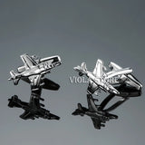 Funny Aircraft Stainless Cufflinks Men's Gift Business Wedding Party