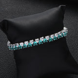 Geometric Heart CZ Cuff Bracelets for Women