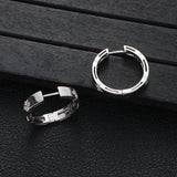 Zircon Hoop Earrings Wedding CZ Bridal Earring Hot E365