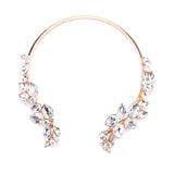 Crystal Open Choker Necklace Vintage Ethnic Statement Collar Jewelry