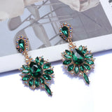 Crystal Open Choker Necklace Vintage Ethnic Statement Collar Jewelry