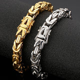 316L Stainless Steel Mens 8MM Chain Bracelet Biker Jewelry