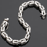 316L Stainless Steel Mens 8MM Chain Bracelet Biker Jewelry