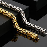 316L Stainless Steel Mens 8MM Chain Bracelet Biker Jewelry