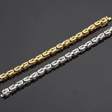 316L Stainless Steel Mens 8MM Chain Bracelet Biker Jewelry