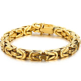 316L Stainless Steel Mens 8MM Chain Bracelet Biker Jewelry