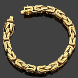 316L Stainless Steel Mens 8MM Chain Bracelet Biker Jewelry