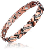 Leaf Healthy Magnetic Magnet Bracelet for Women Men Power Therapy Bracelet