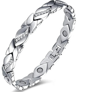 Leaf Healthy Magnetic Magnet Bracelet for Women Men Power Therapy Bracelet