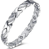 Leaf Healthy Magnetic Magnet Bracelet for Women Men Power Therapy Bracelet