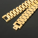 Titanium Steel Strap Bracelet Wristband Men Women Gift