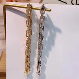 Vintage Link Chain Bracelet with Bohemian Cuff Bracelets