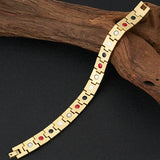 Stainless Steel Magnetic Therapy Bracelet Men's Arthritis Relief
