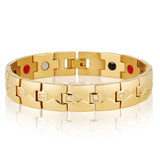 Stainless Steel Magnetic Therapy Bracelet Men's Arthritis Relief