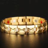 Stainless Steel Magnetic Therapy Bracelet Men's Arthritis Relief