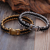 Stainless Steel Bracelet Men 12MM Wide Wrap Jewelry Wristband