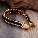 Stainless Steel Bracelet Men 12MM Wide Wrap Jewelry Wristband