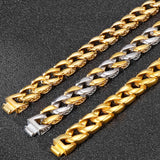 Stainless Steel Bracelet for Men 12MM Wide Hand Chain
